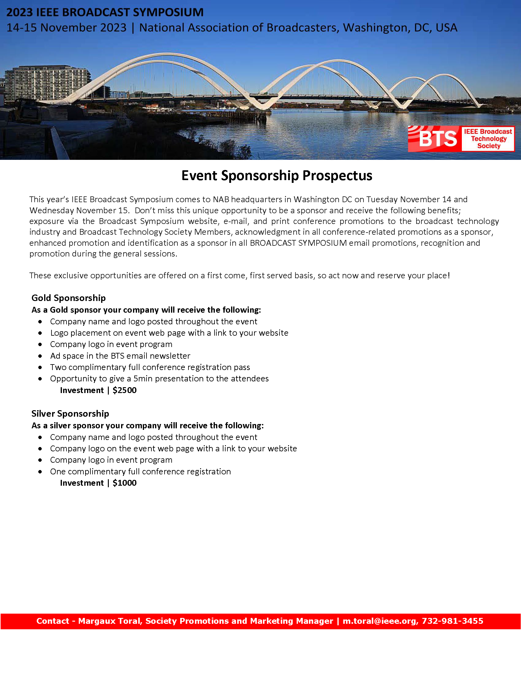 2023 Broadcast Symposium Sponsorship Prospectus